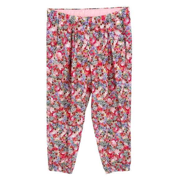 LULULEMON Joggers Rollin With My Omies Flowabunga Floral Sz 10! - Picture 1 of 5